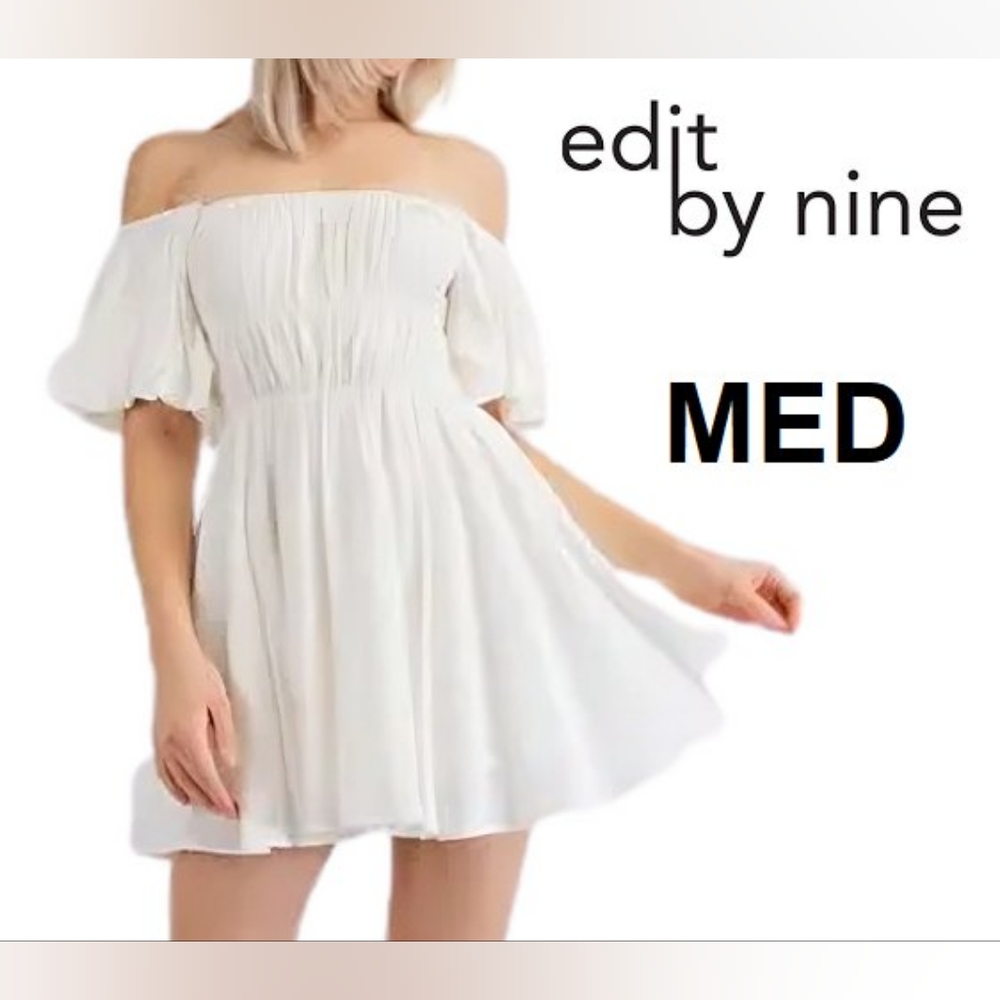 Edit By Nine Lora Off The Shoulder Ruffle Dress
